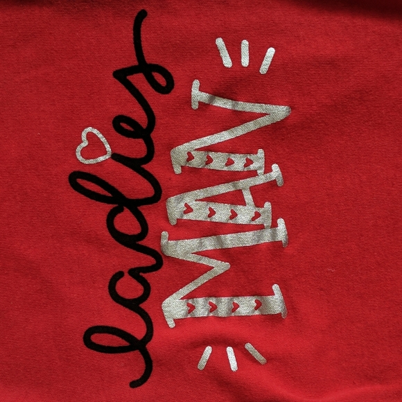 monkey bars 'ladies man' valentine's day bodysuit diaper shirt 6-9 months baby - Picture 2 of 5